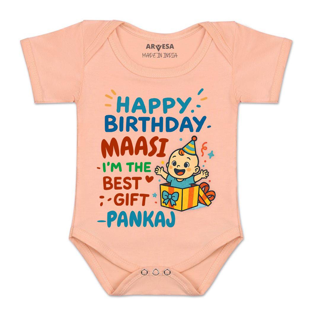 Arvesa Happy Birthday Maasi Baby Boy & Girl Dress