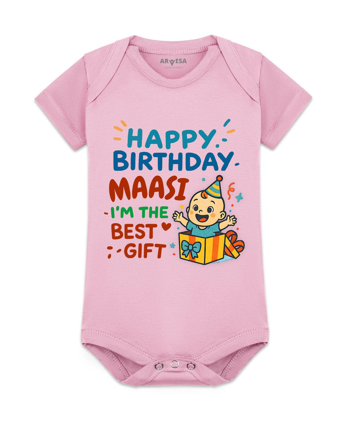 Happy Birthday Maasi Family Birthday - Romper