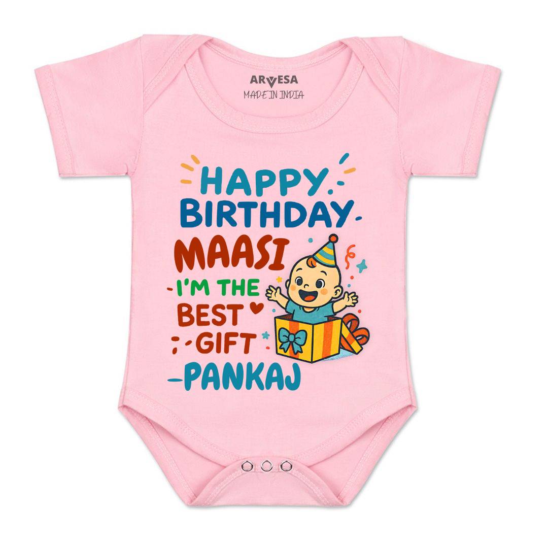 Arvesa Happy Birthday Maasi Baby Boy & Girl Dress
