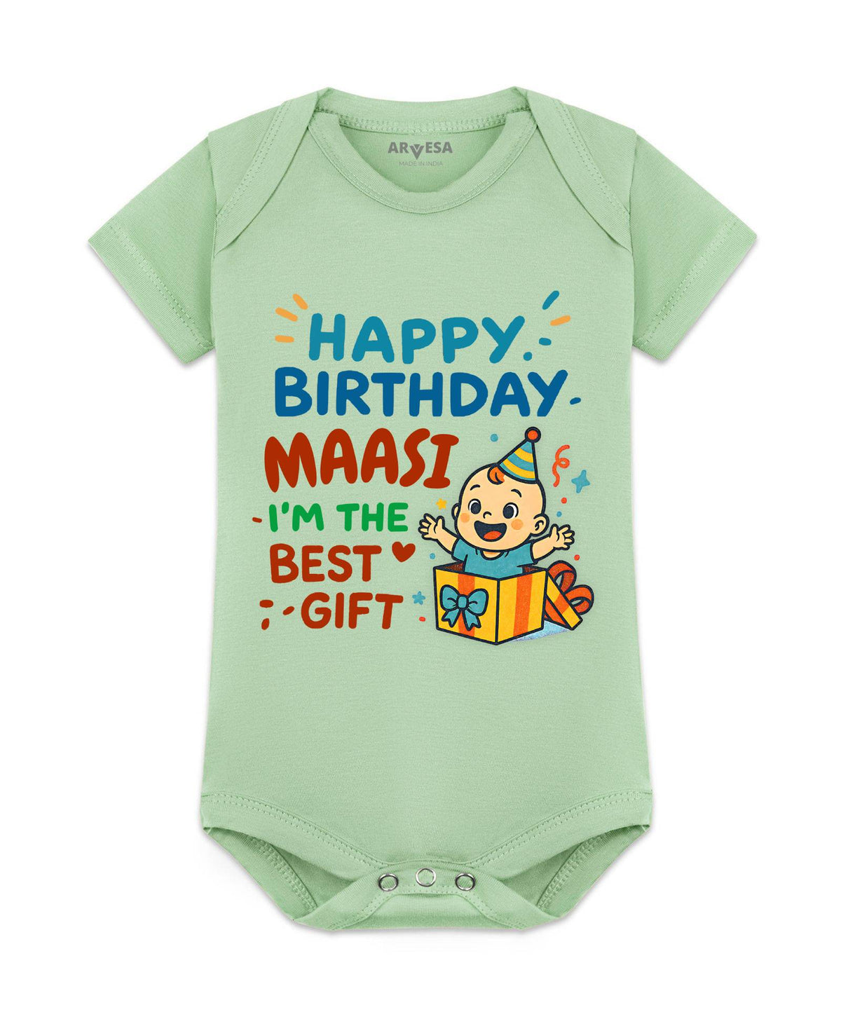 Happy Birthday Maasi Family Birthday - Romper