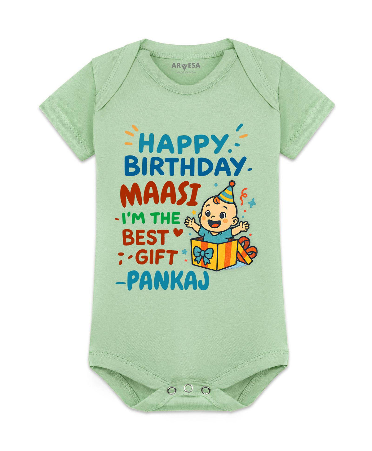Happy Birthday Maasi Family Birthday - Romper