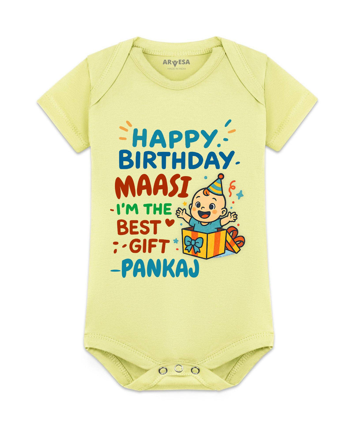 Happy Birthday Maasi Family Birthday - Romper