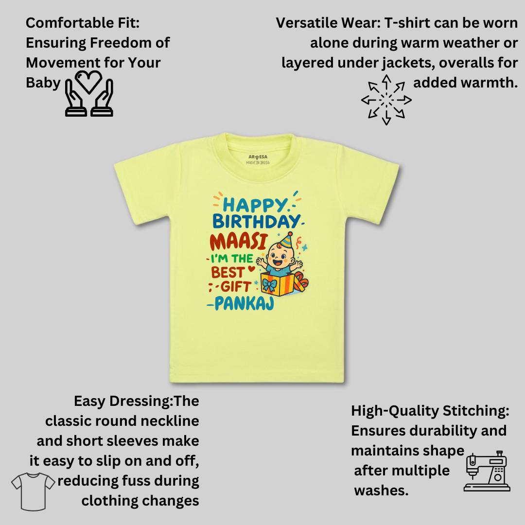 Arvesa Happy Birthday Maasi Baby Boy & Girl Dress