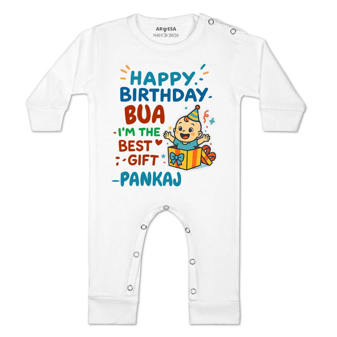 Arvesa Happy Birthday Bua Baby Boy & Girl Dress