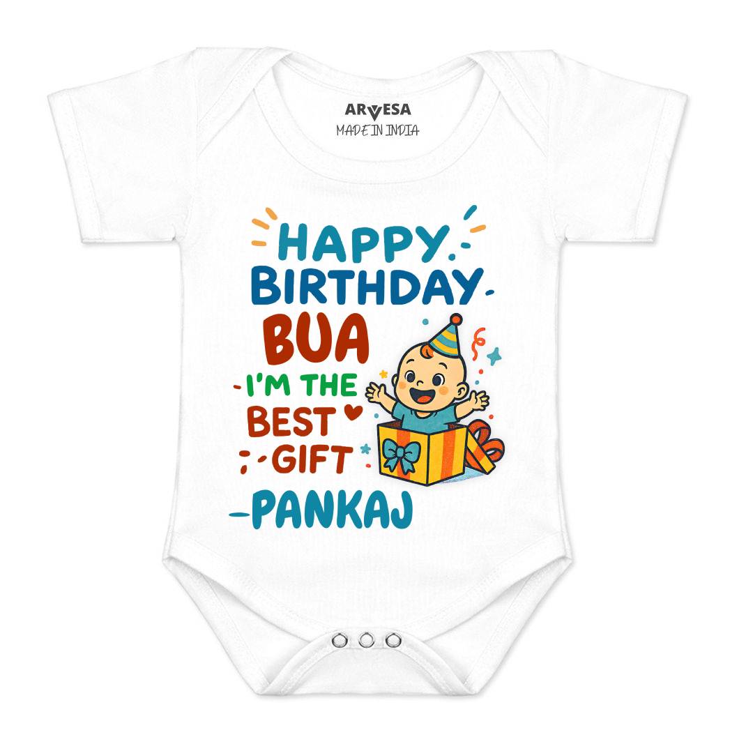Arvesa Happy Birthday Bua Baby Boy & Girl Dress