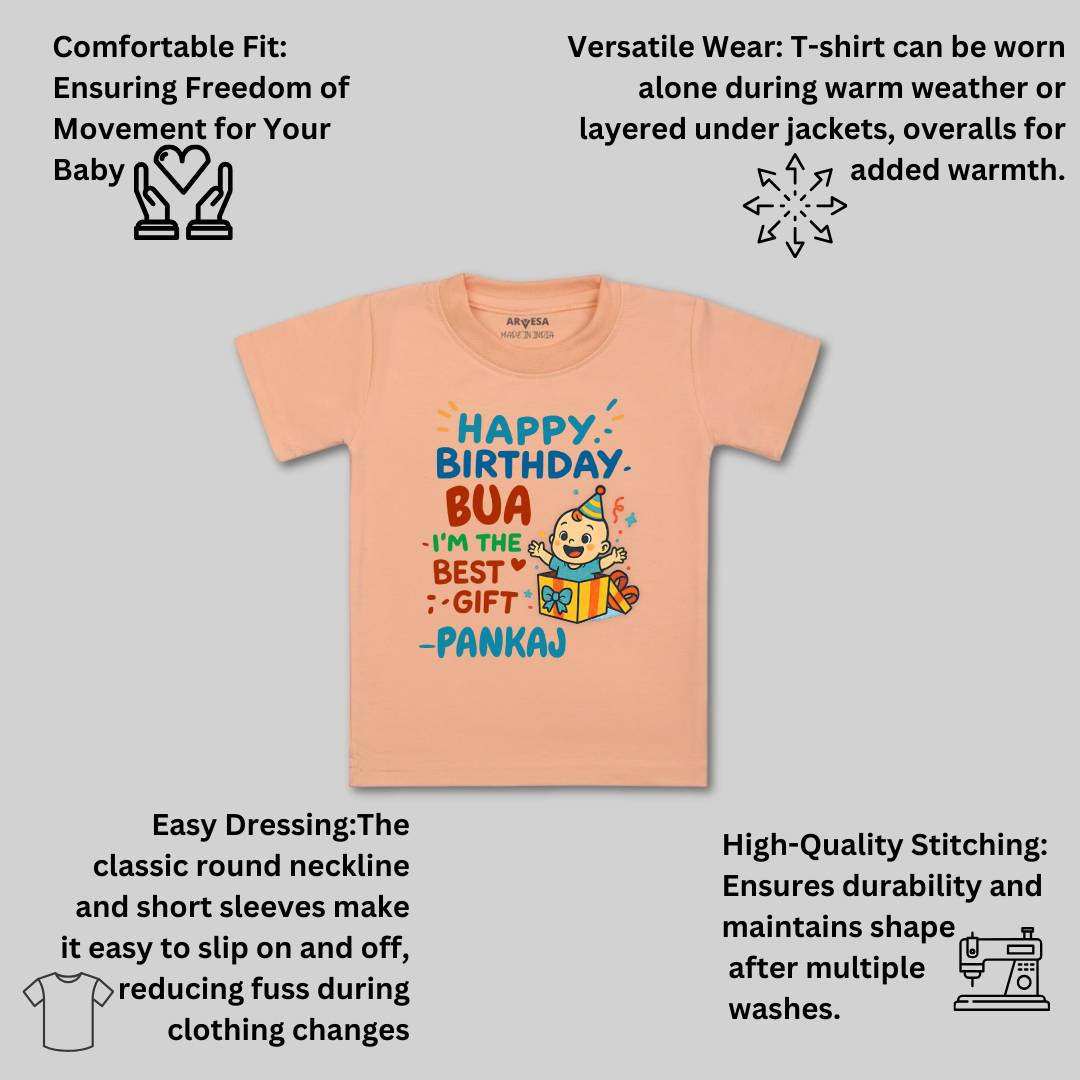 Arvesa Happy Birthday Bua Baby Boy & Girl Dress