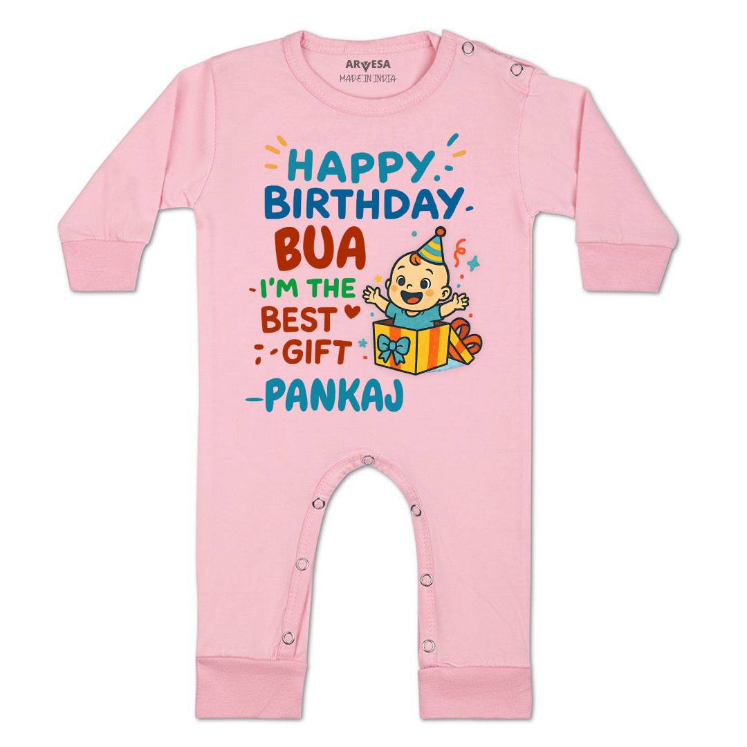 Arvesa Happy Birthday Bua Baby Boy & Girl Dress
