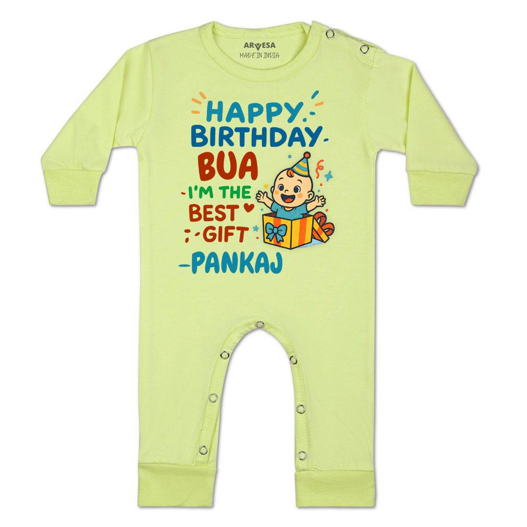 Arvesa Happy Birthday Bua Baby Boy & Girl Dress
