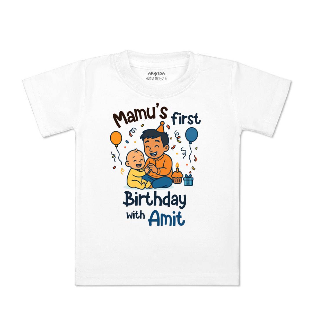 Arvesa Mamu First Birthday With Me Baby Boy & Girl Dress