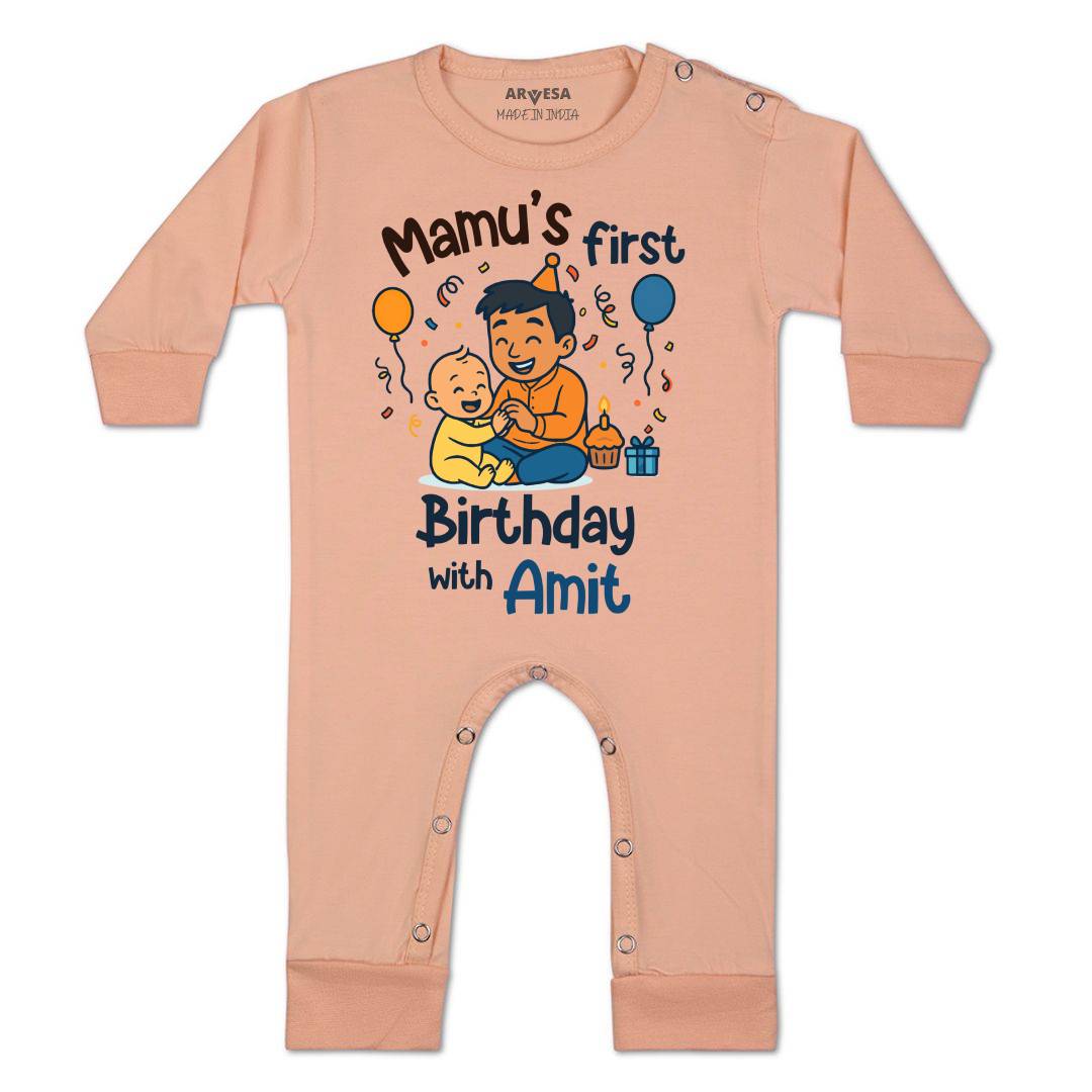 Arvesa Mamu First Birthday With Me Baby Boy & Girl Dress