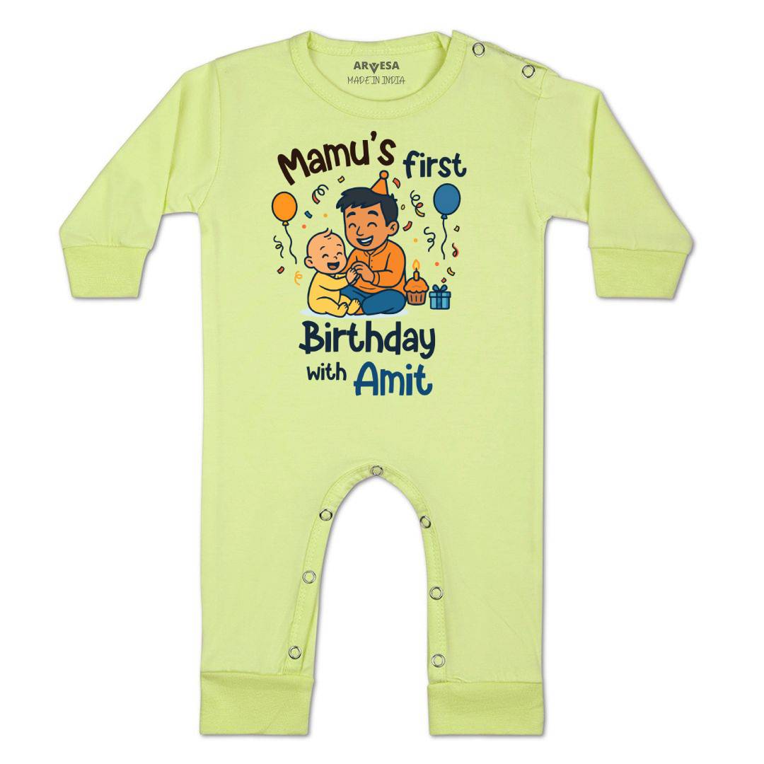 Arvesa Mamu First Birthday With Me Baby Boy & Girl Dress