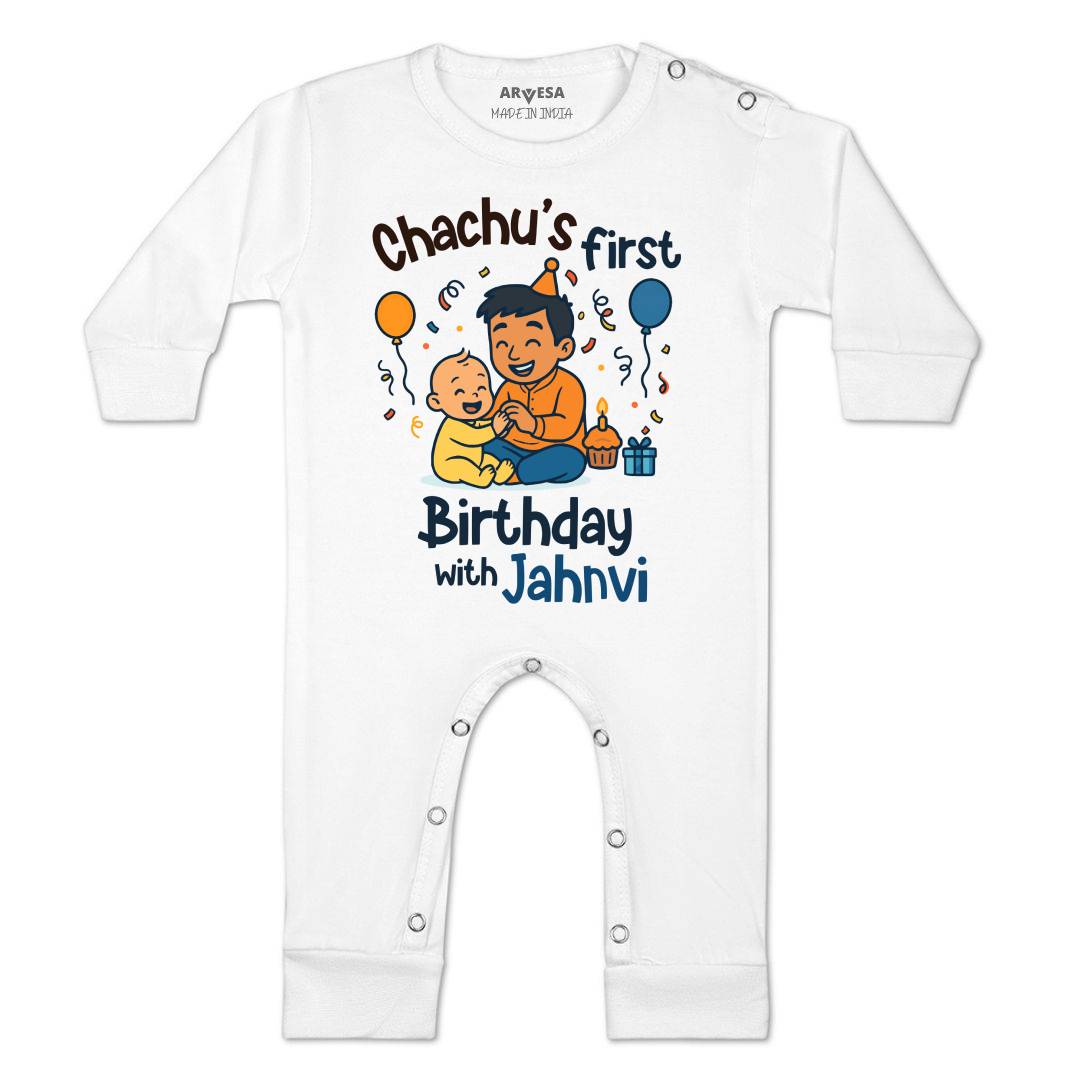 Arvesa Chachu First Birthday With Me Baby Boy & Girl Dress