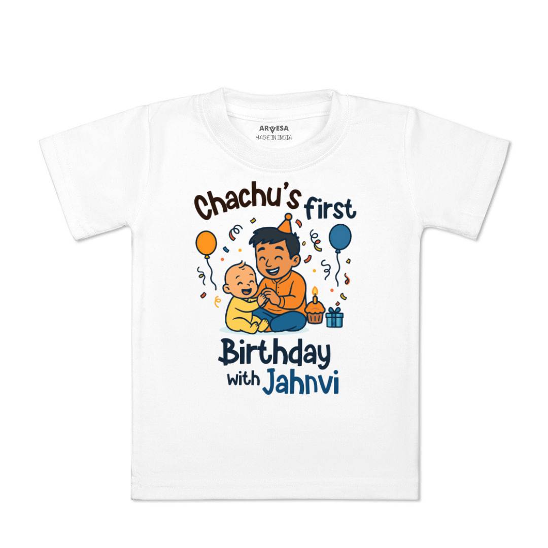 Arvesa Chachu First Birthday With Me Baby Boy & Girl Dress