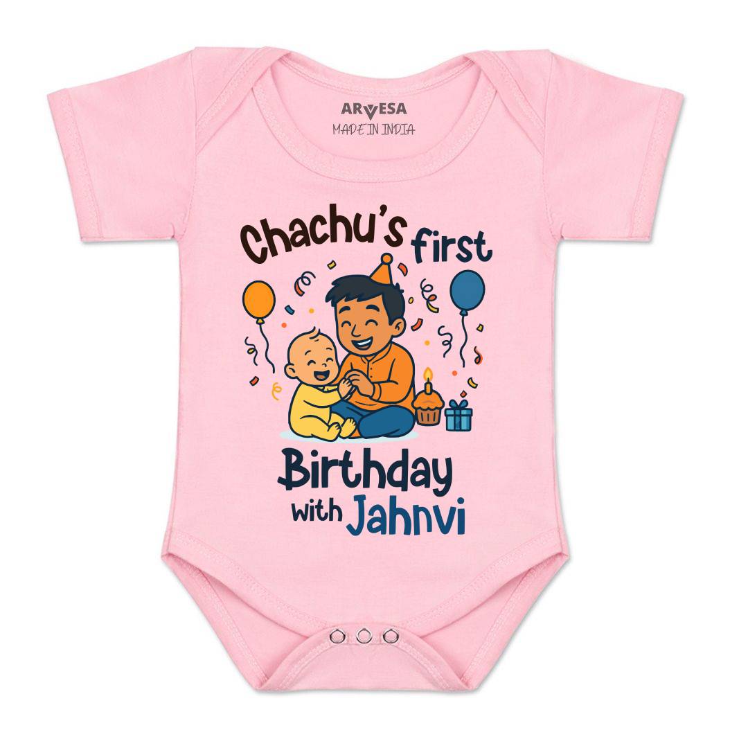 Arvesa Chachu First Birthday With Me Baby Boy & Girl Dress