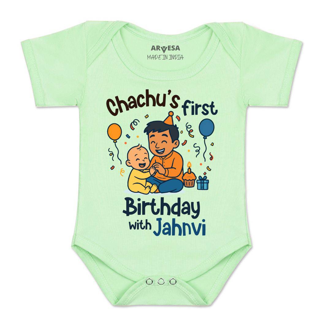 Arvesa Chachu First Birthday With Me Baby Boy & Girl Dress