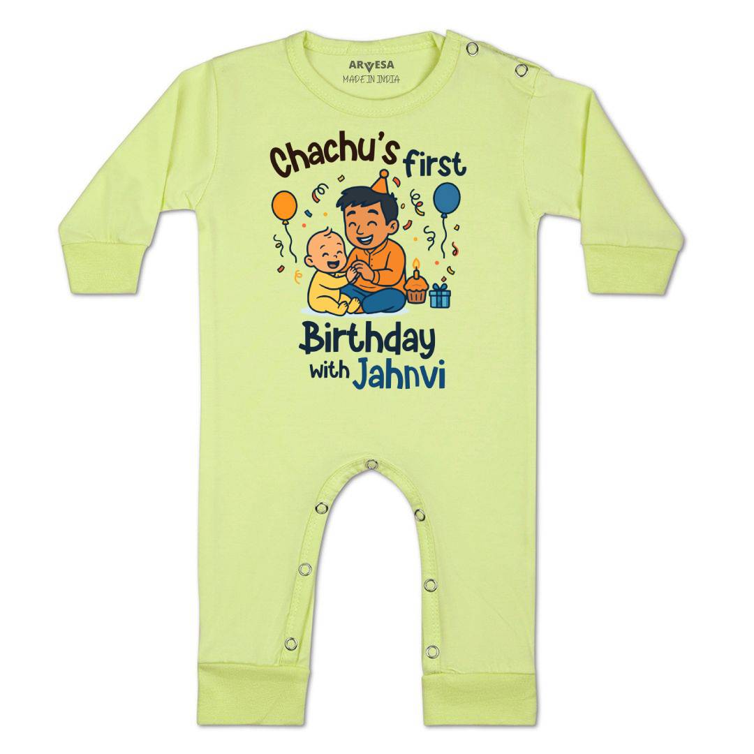 Arvesa Chachu First Birthday With Me Baby Boy & Girl Dress