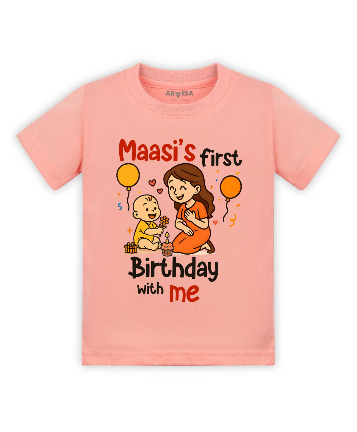 Maasi First Birthday With Me Family Birthday - T-shirt