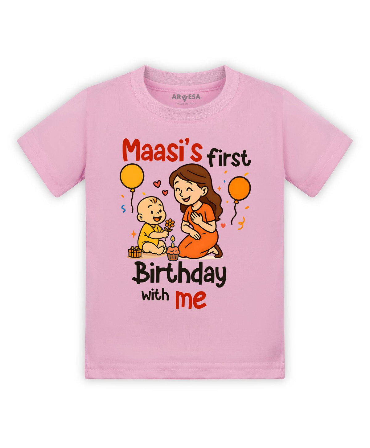 Maasi First Birthday With Me Family Birthday - T-shirt