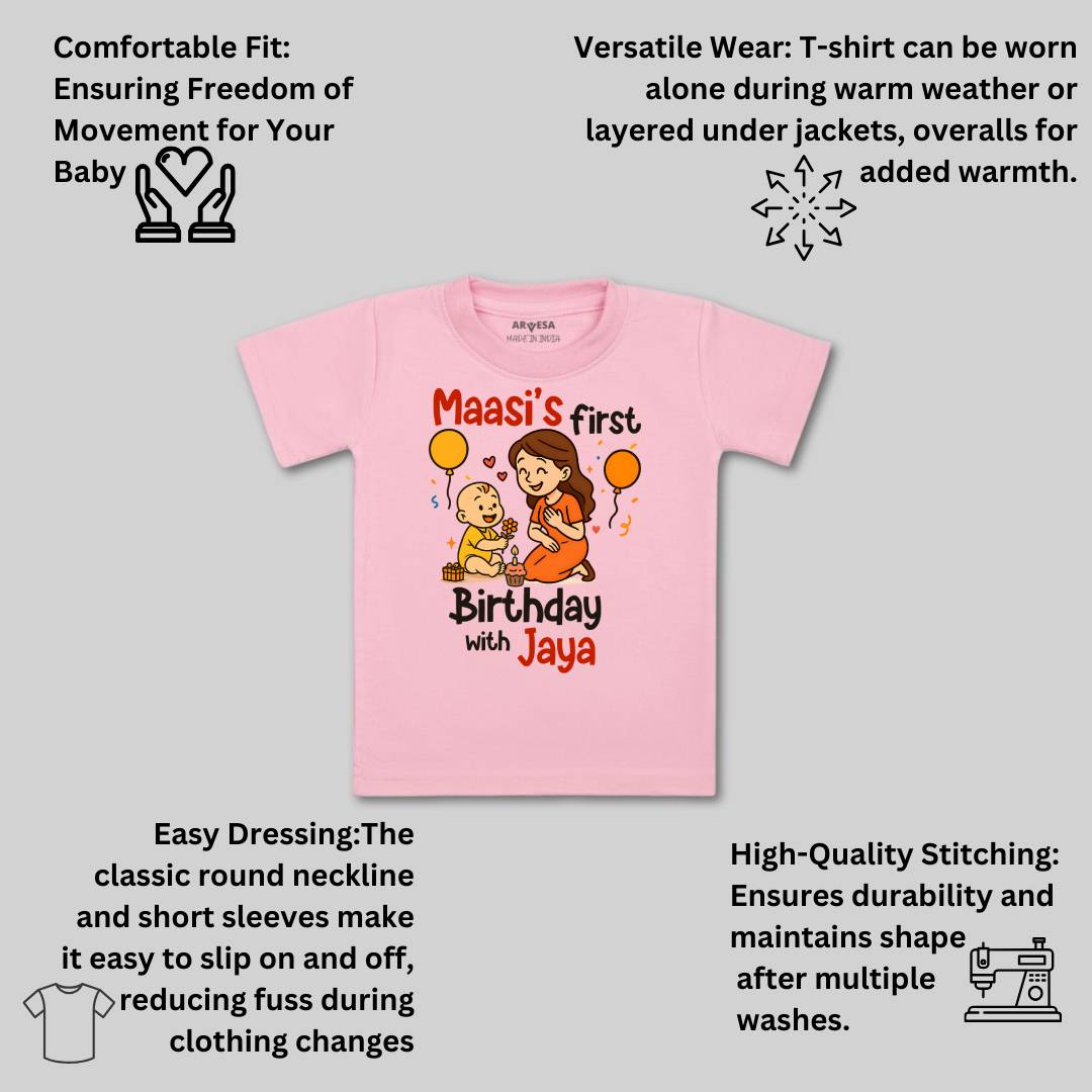 Arvesa Maasi First Birthday With Me Baby Boy & Girl Dress