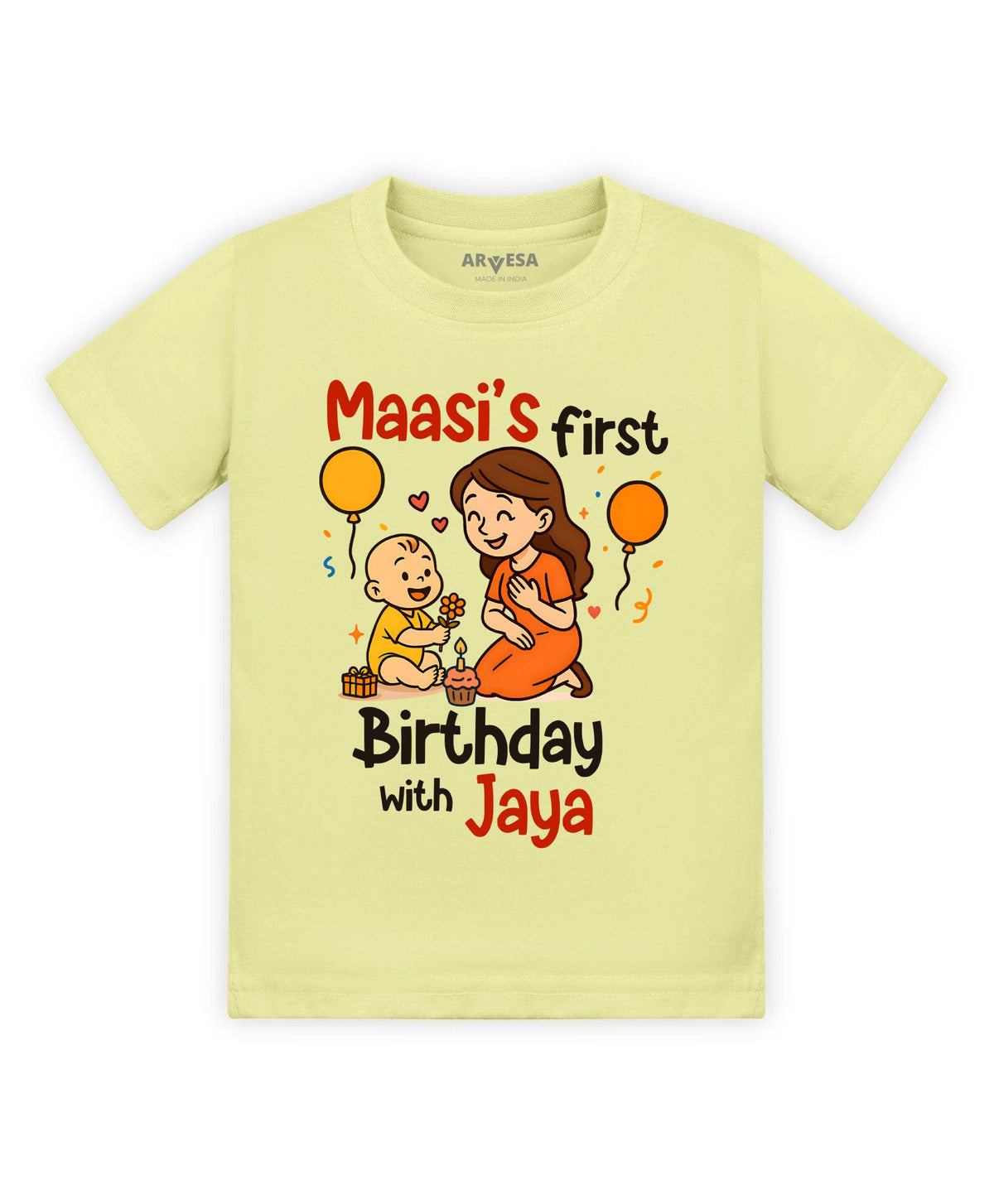 Maasi First Birthday With Me Family Birthday - T-shirt