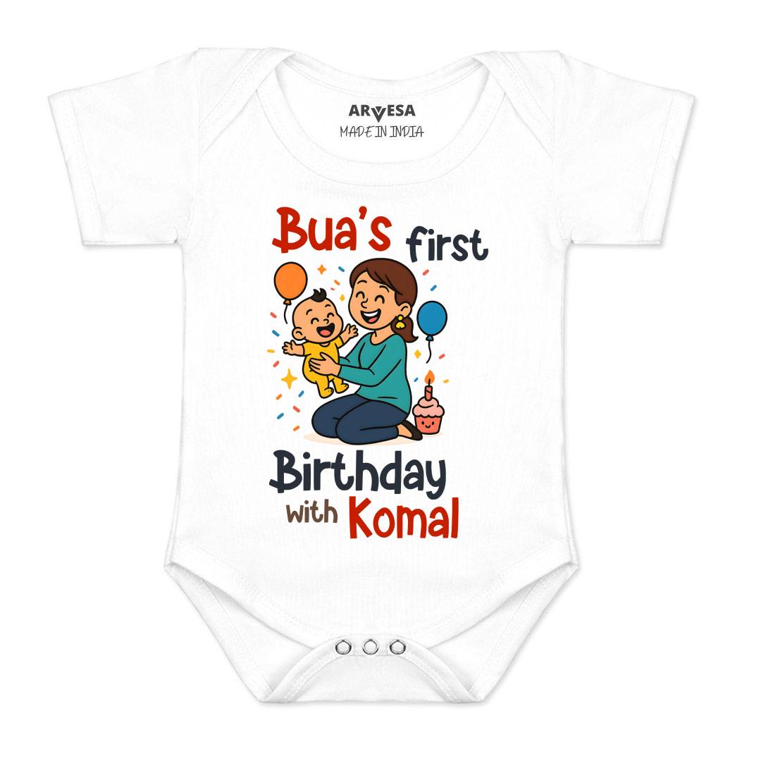 Arvesa Bua First Birthday With Me Baby Boy & Girl Dress