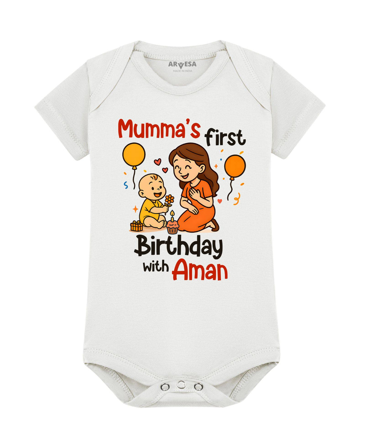 Mumma First Birthday With Me Mom Birthday - Romper