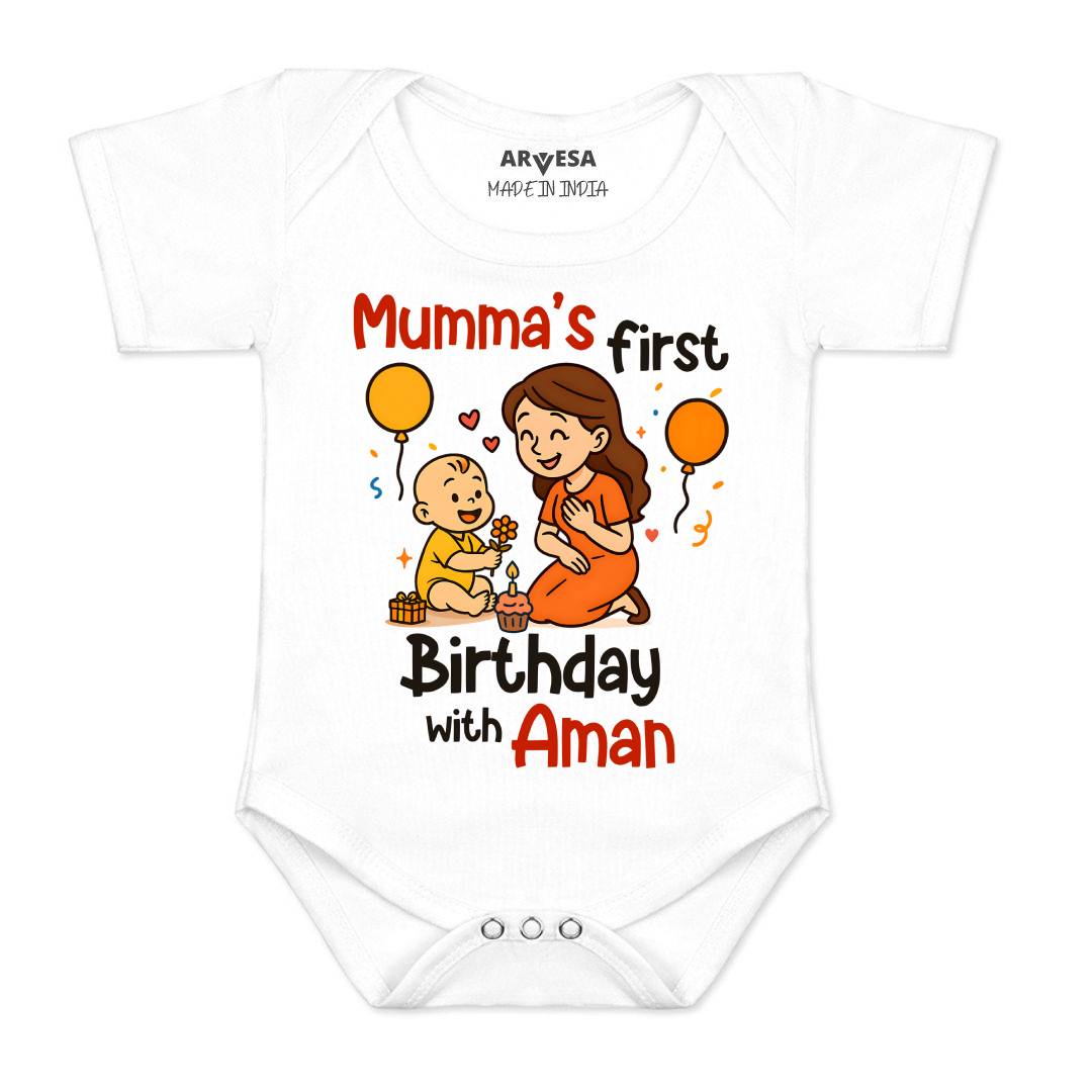 Arvesa Mumma First Birthday With Me Baby Boy & Girl Dress