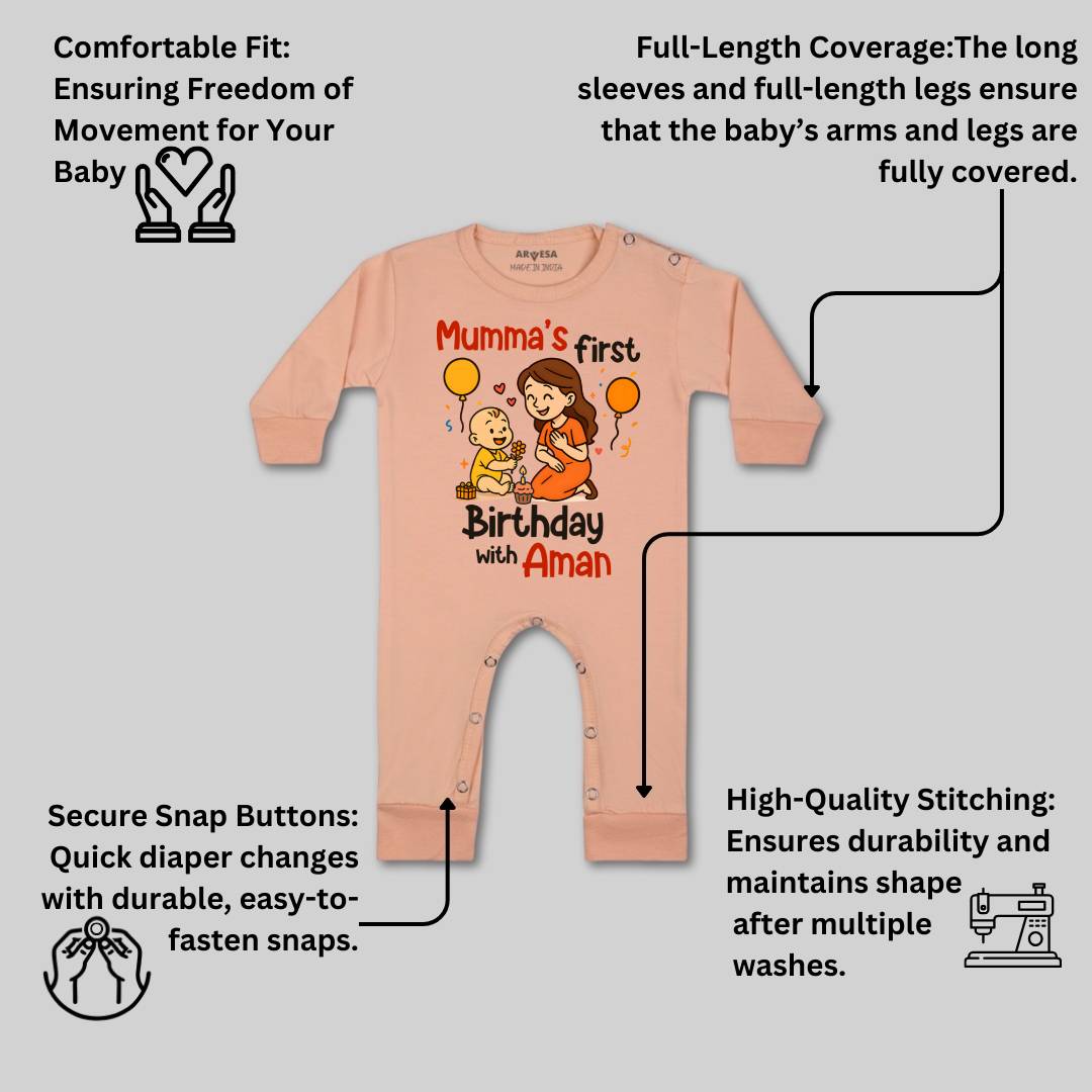Arvesa Mumma First Birthday With Me Baby Boy & Girl Dress