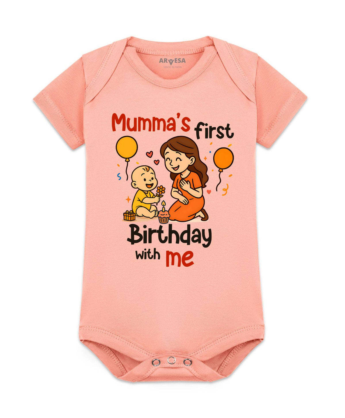 Mumma First Birthday With Me Mom Birthday - Romper