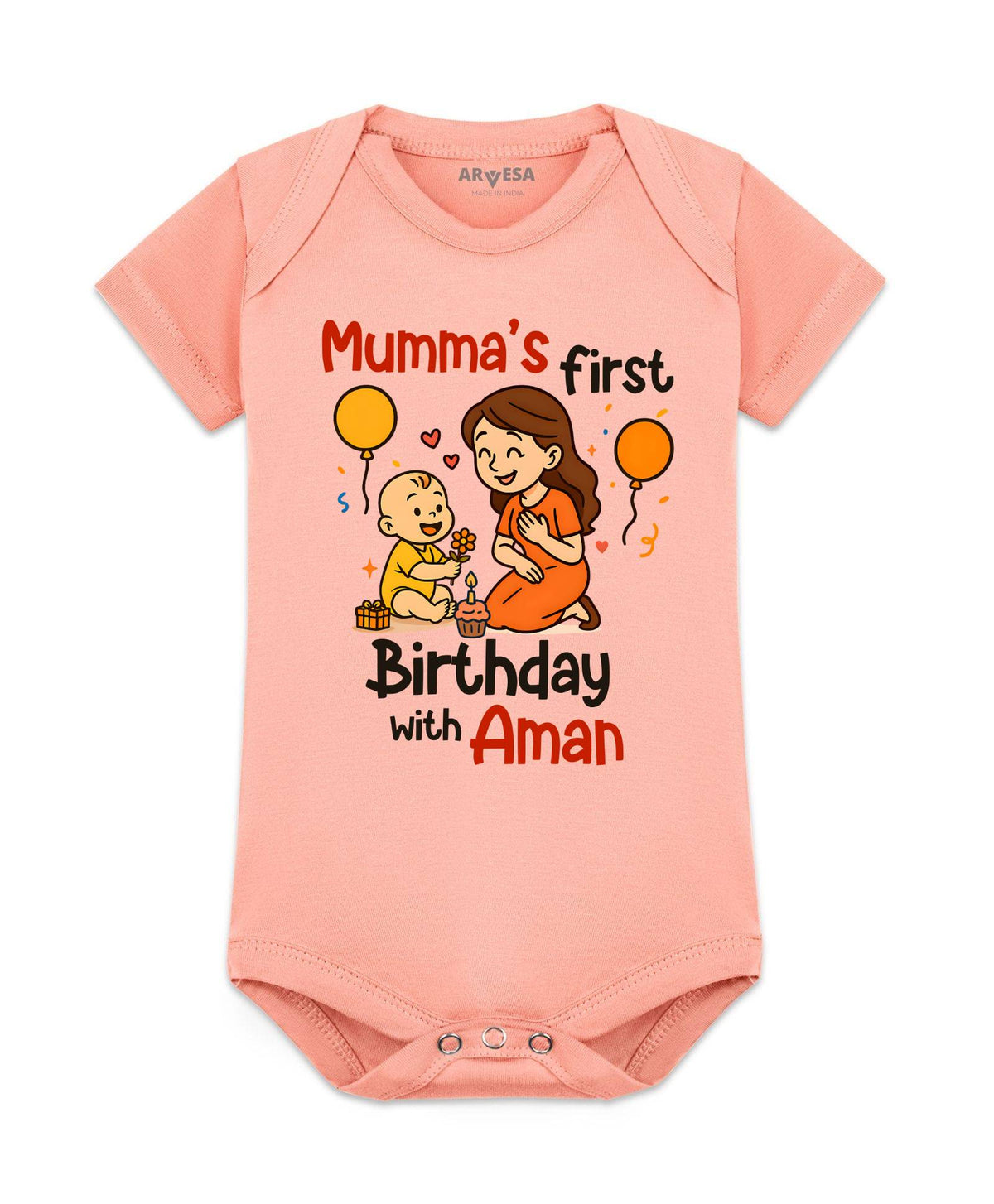 Mumma First Birthday With Me Mom Birthday - Romper