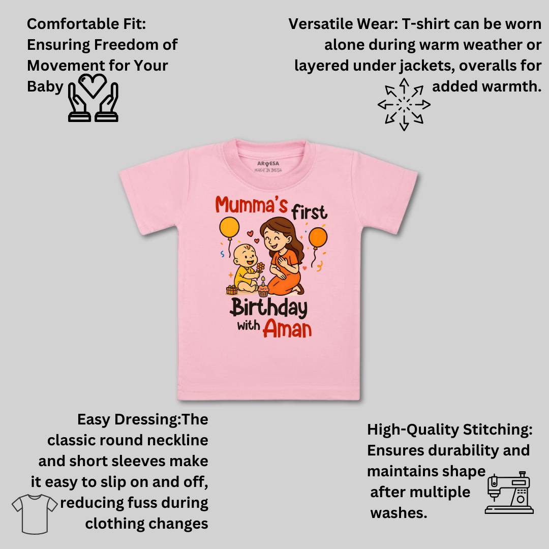 Arvesa Mumma First Birthday With Me Baby Boy & Girl Dress