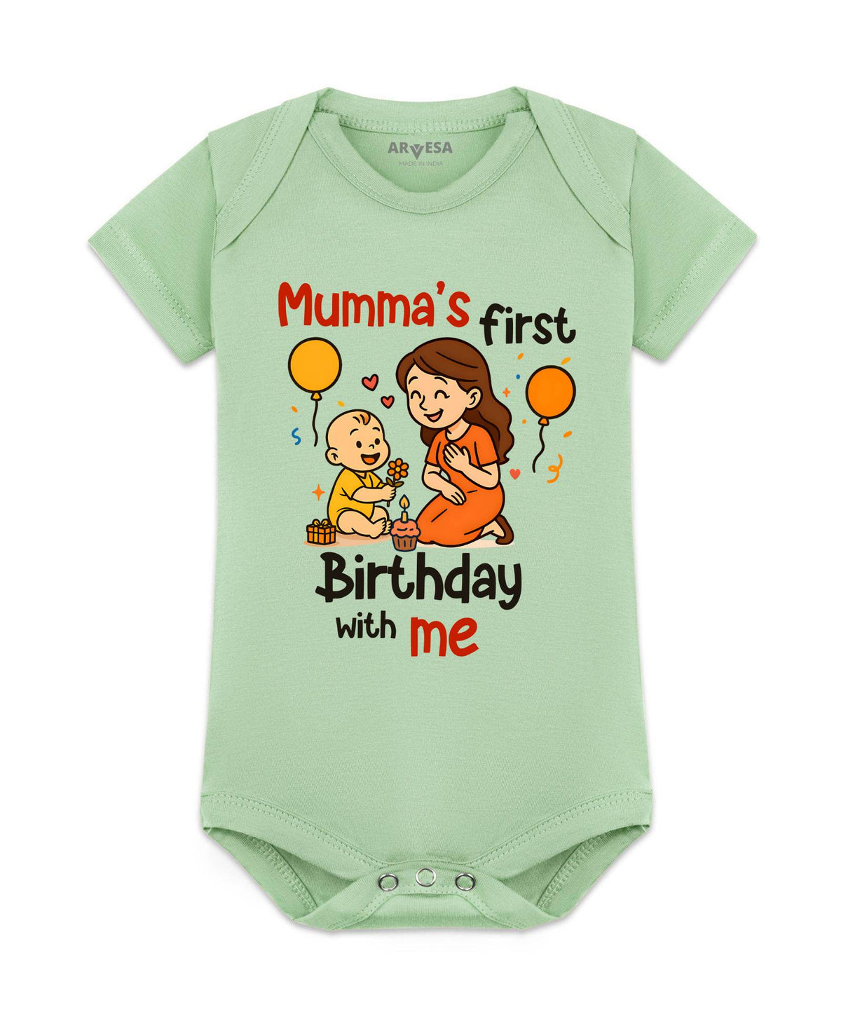 Mumma First Birthday With Me Mom Birthday - Romper