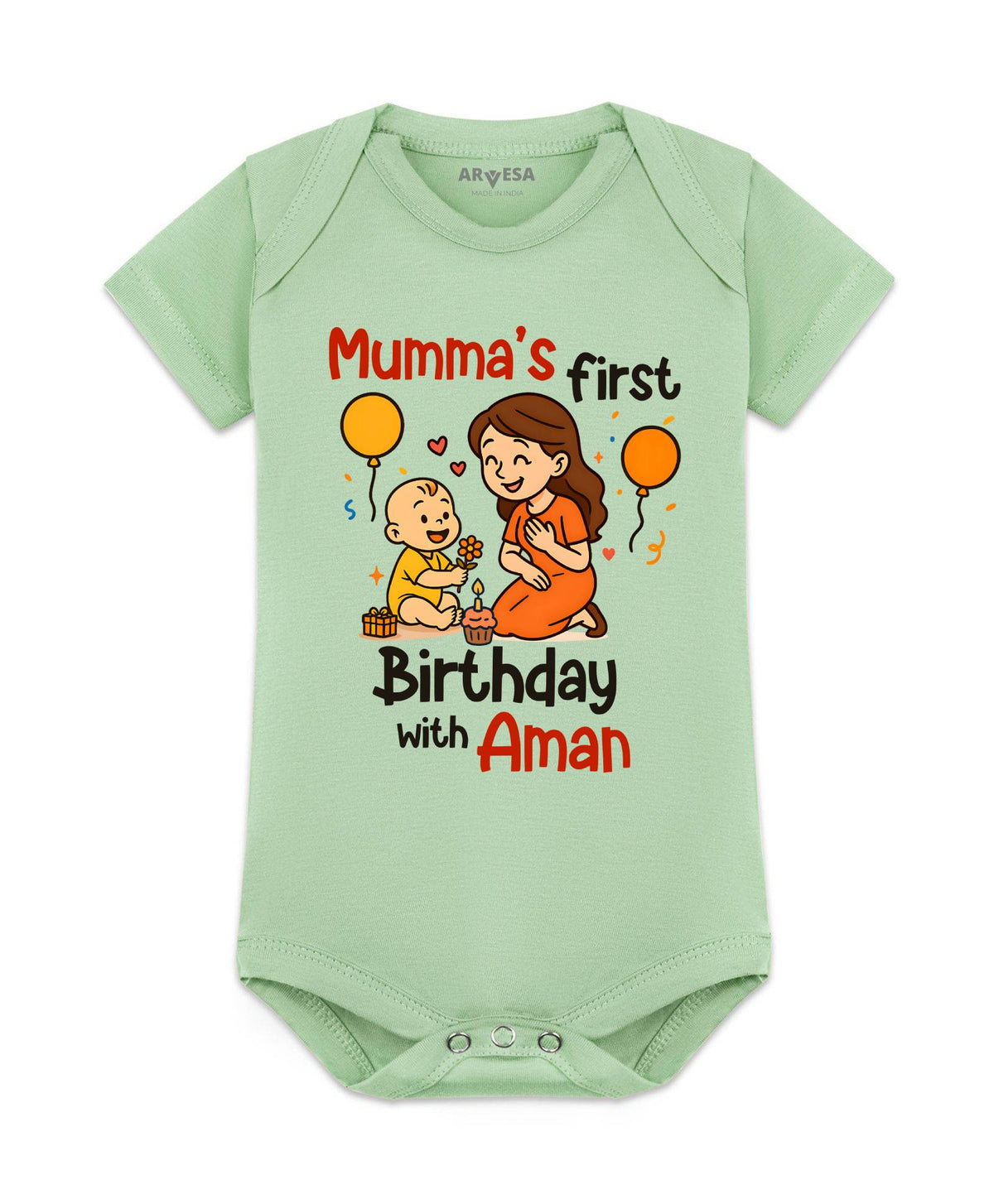 Mumma First Birthday With Me Mom Birthday - Romper