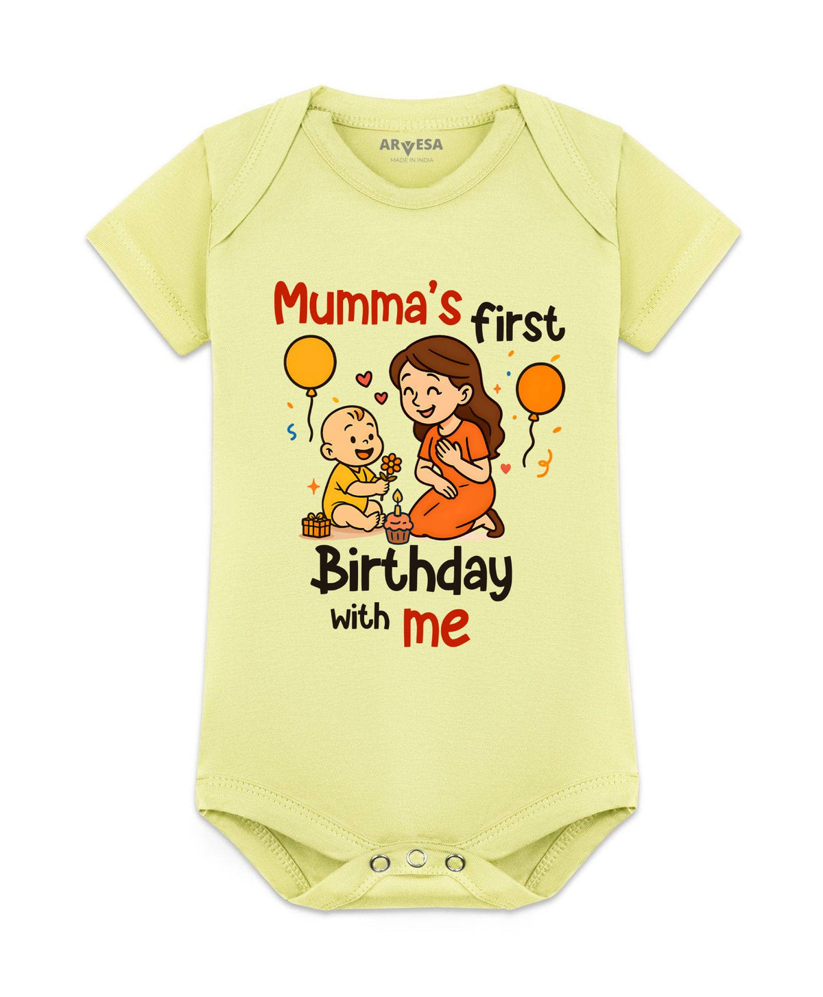 Mumma First Birthday With Me Mom Birthday - Romper