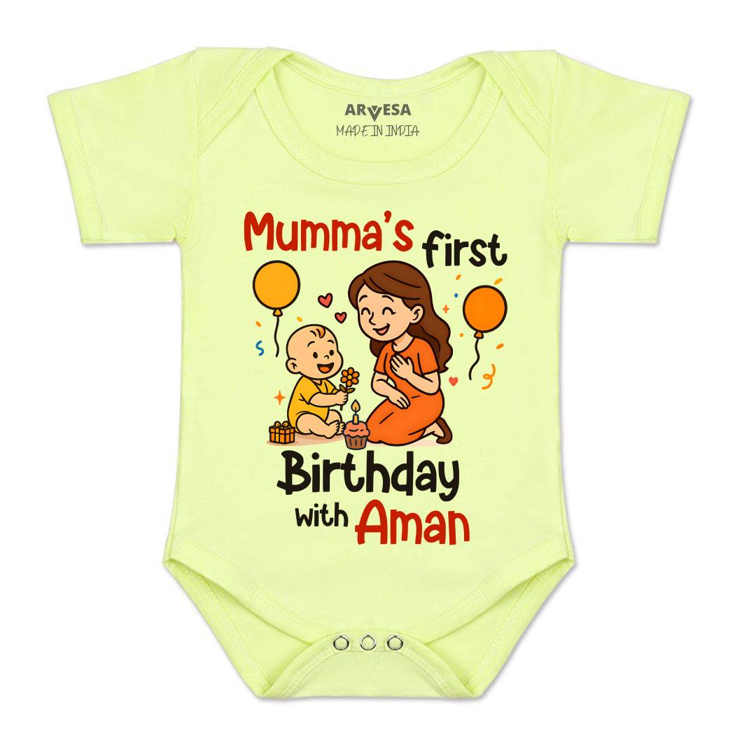 Arvesa Mumma First Birthday With Me Baby Boy & Girl Dress
