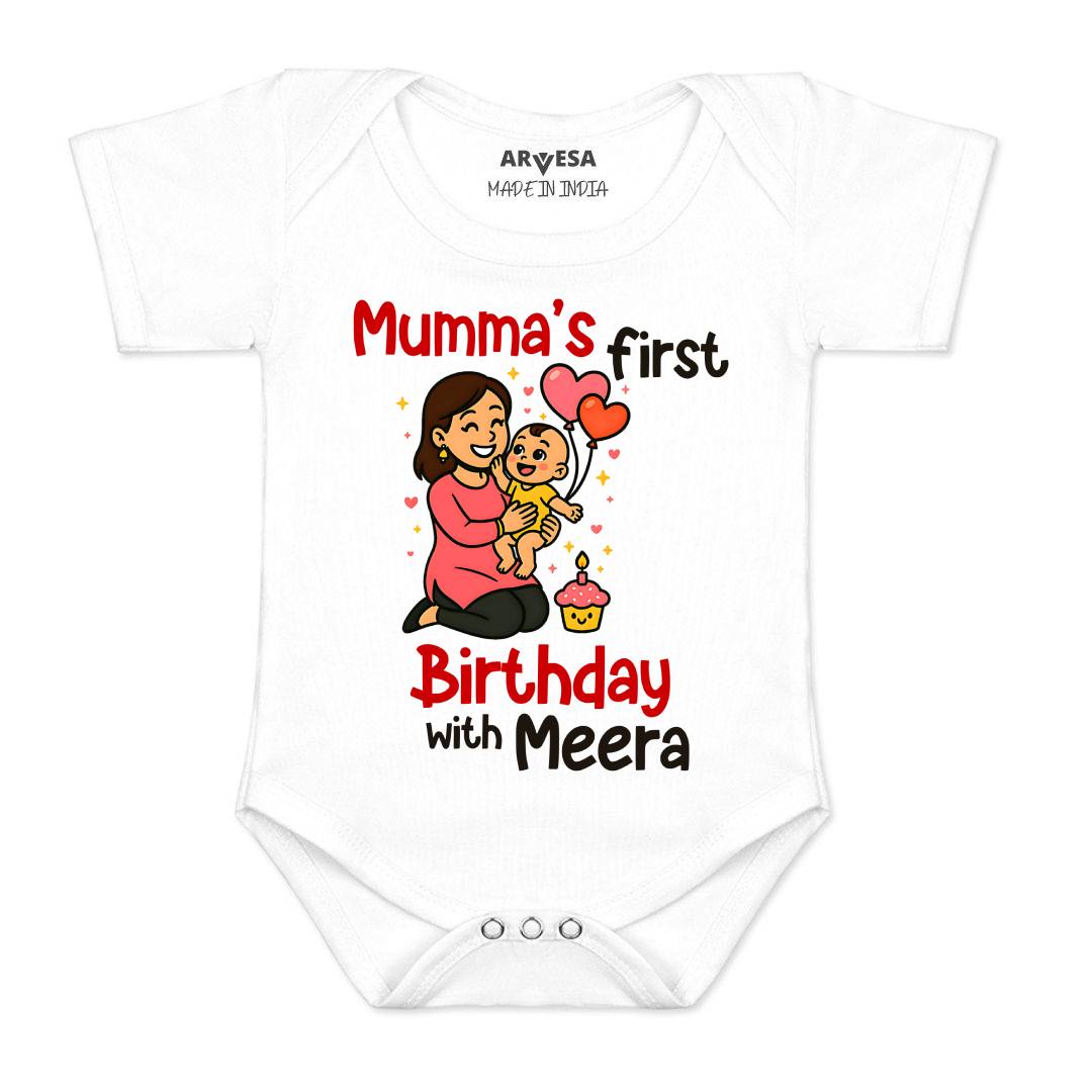 Arvesa Mumma First Birthday With Me Baby Boy & Girl Dress