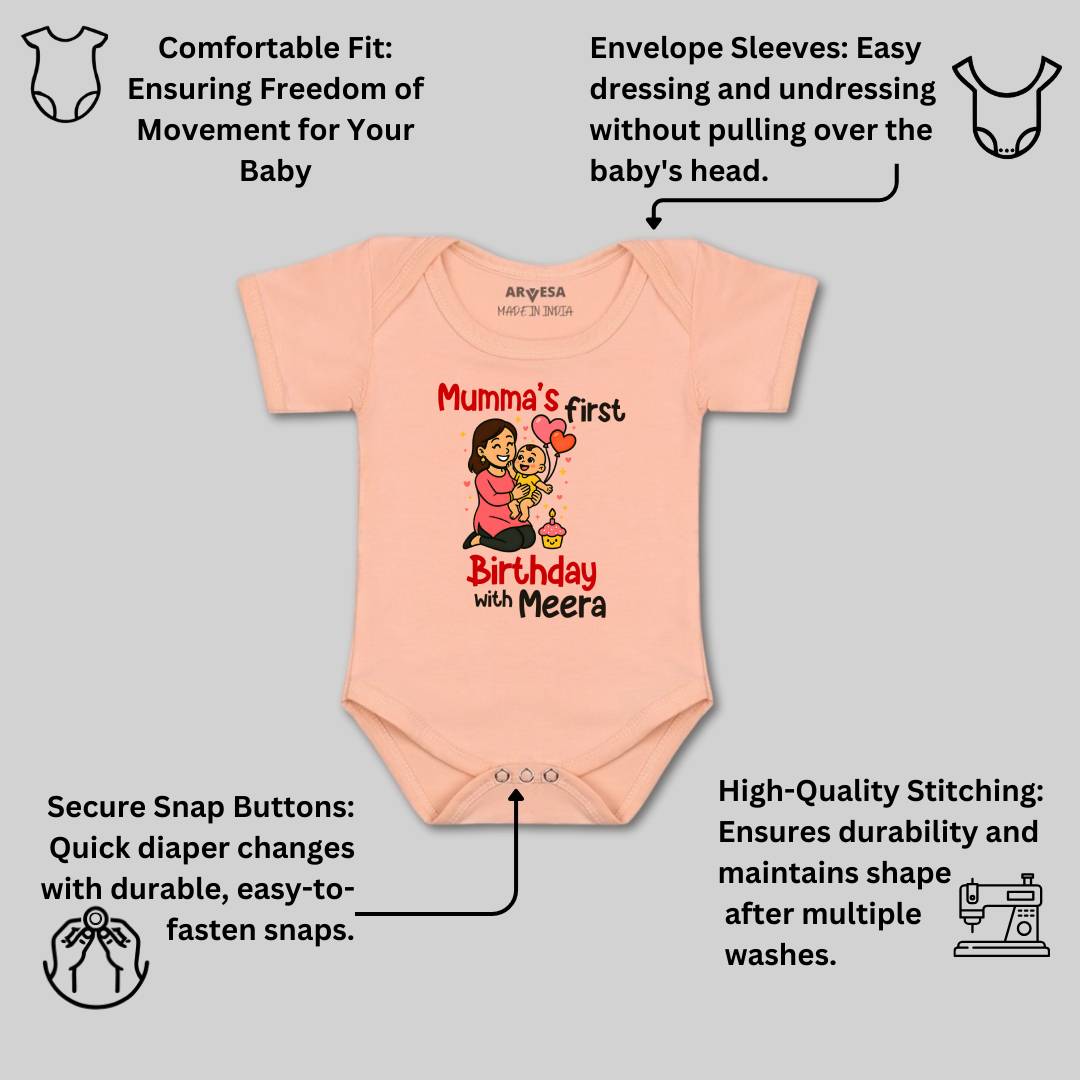 Arvesa Mumma First Birthday With Me Baby Boy & Girl Dress