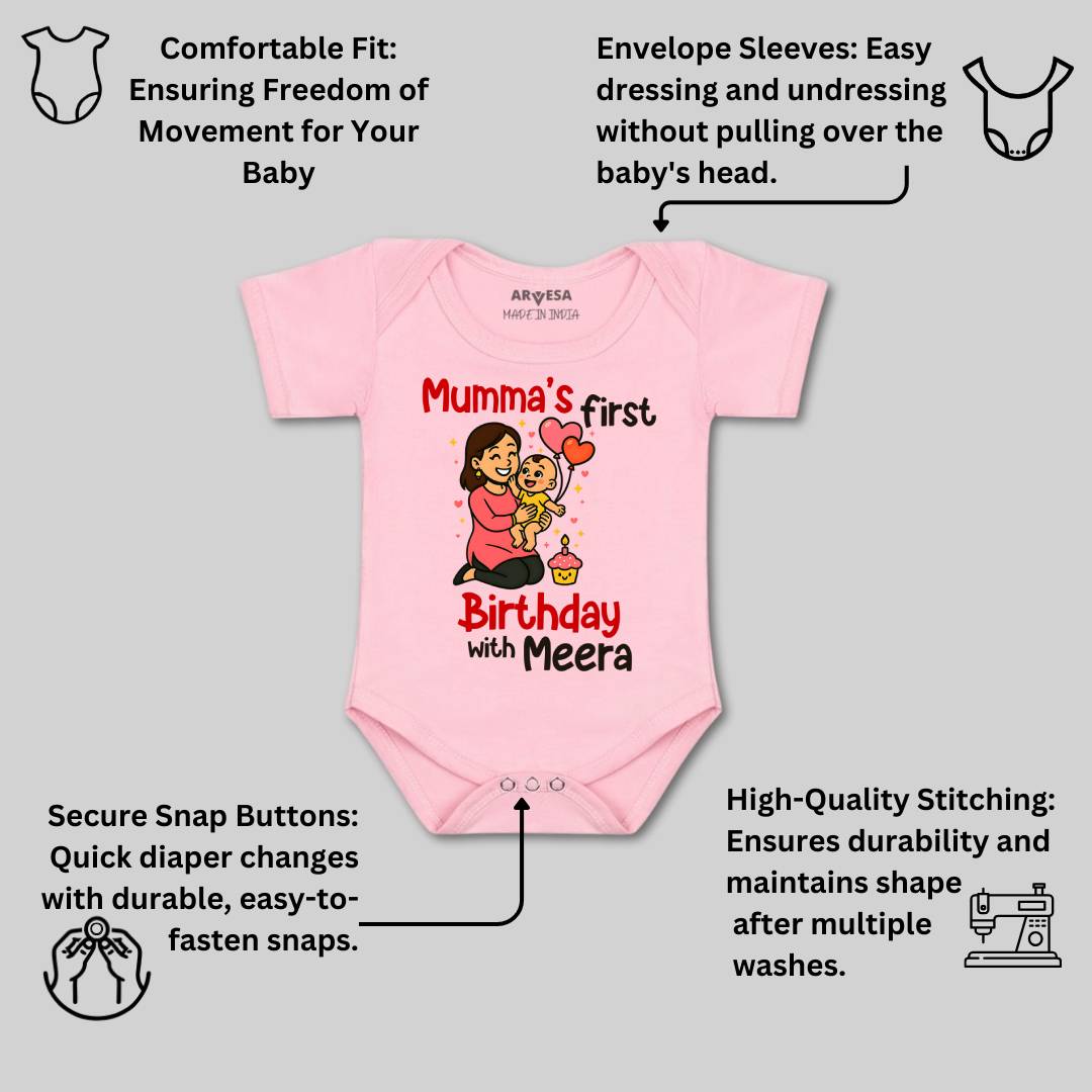 Arvesa Mumma First Birthday With Me Baby Boy & Girl Dress