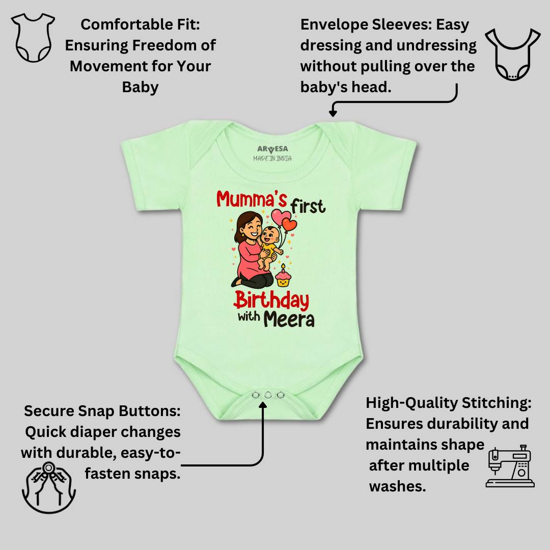 Arvesa Mumma First Birthday With Me Baby Boy & Girl Dress