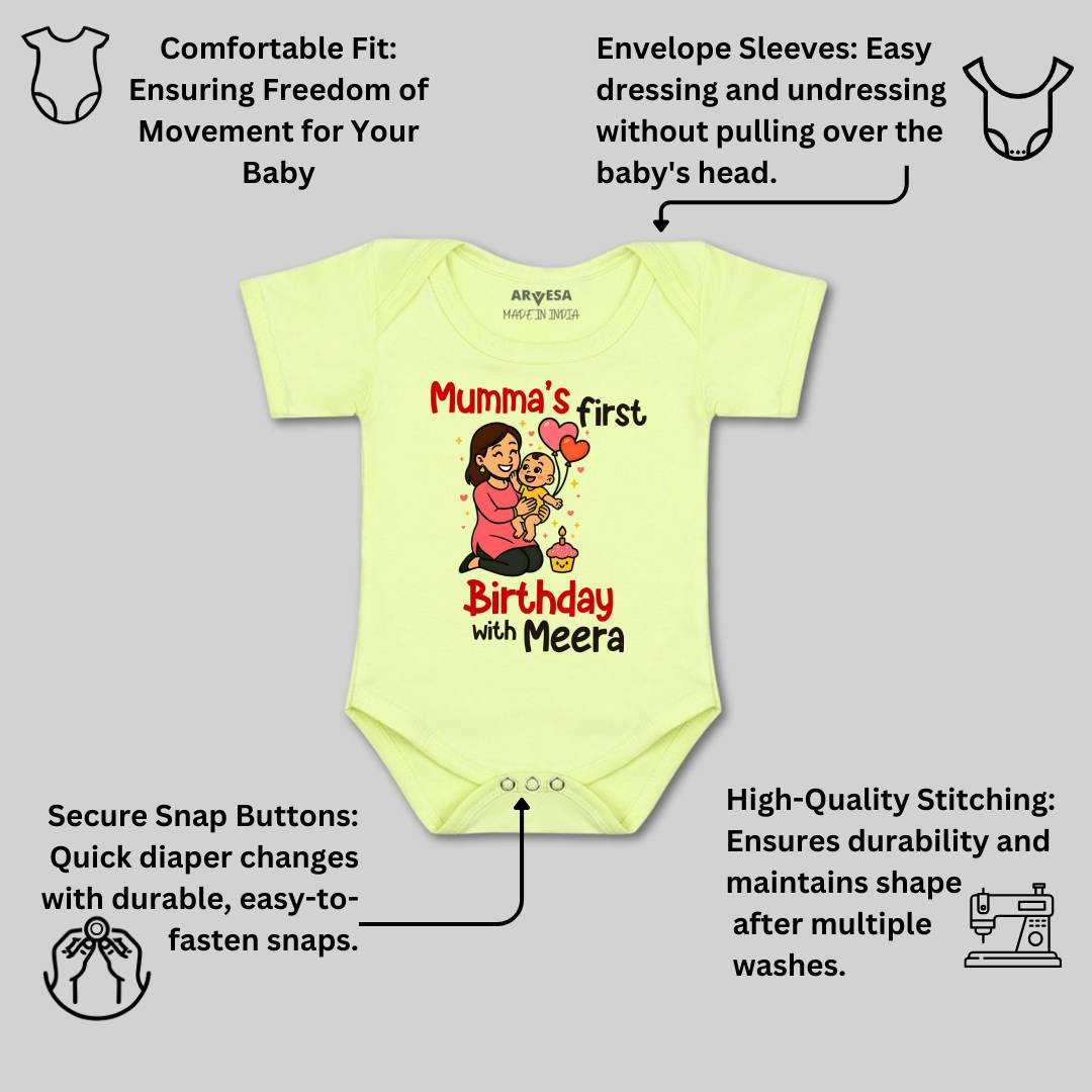 Arvesa Mumma First Birthday With Me Baby Boy & Girl Dress