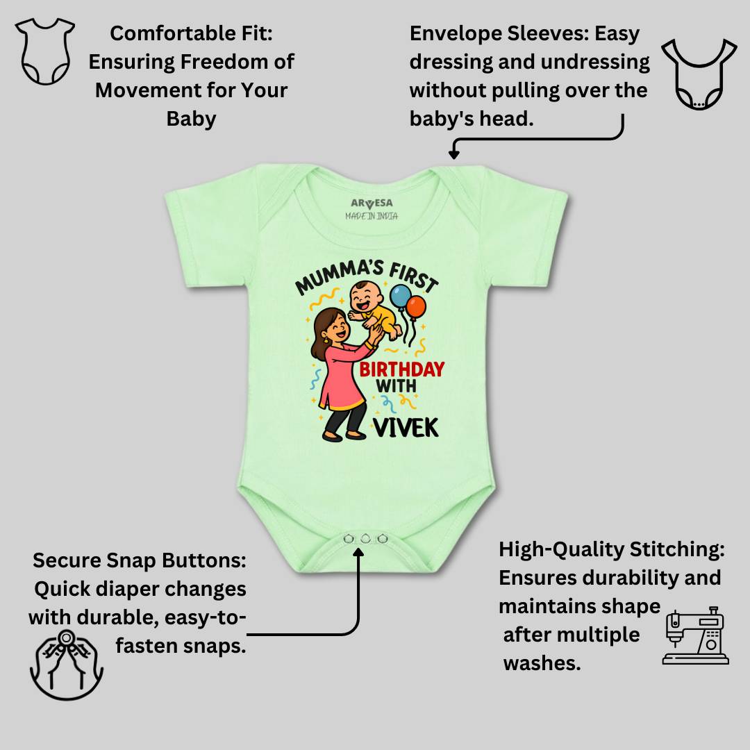 Arvesa Mumma First Birthday With Me Baby Boy & Girl Dress