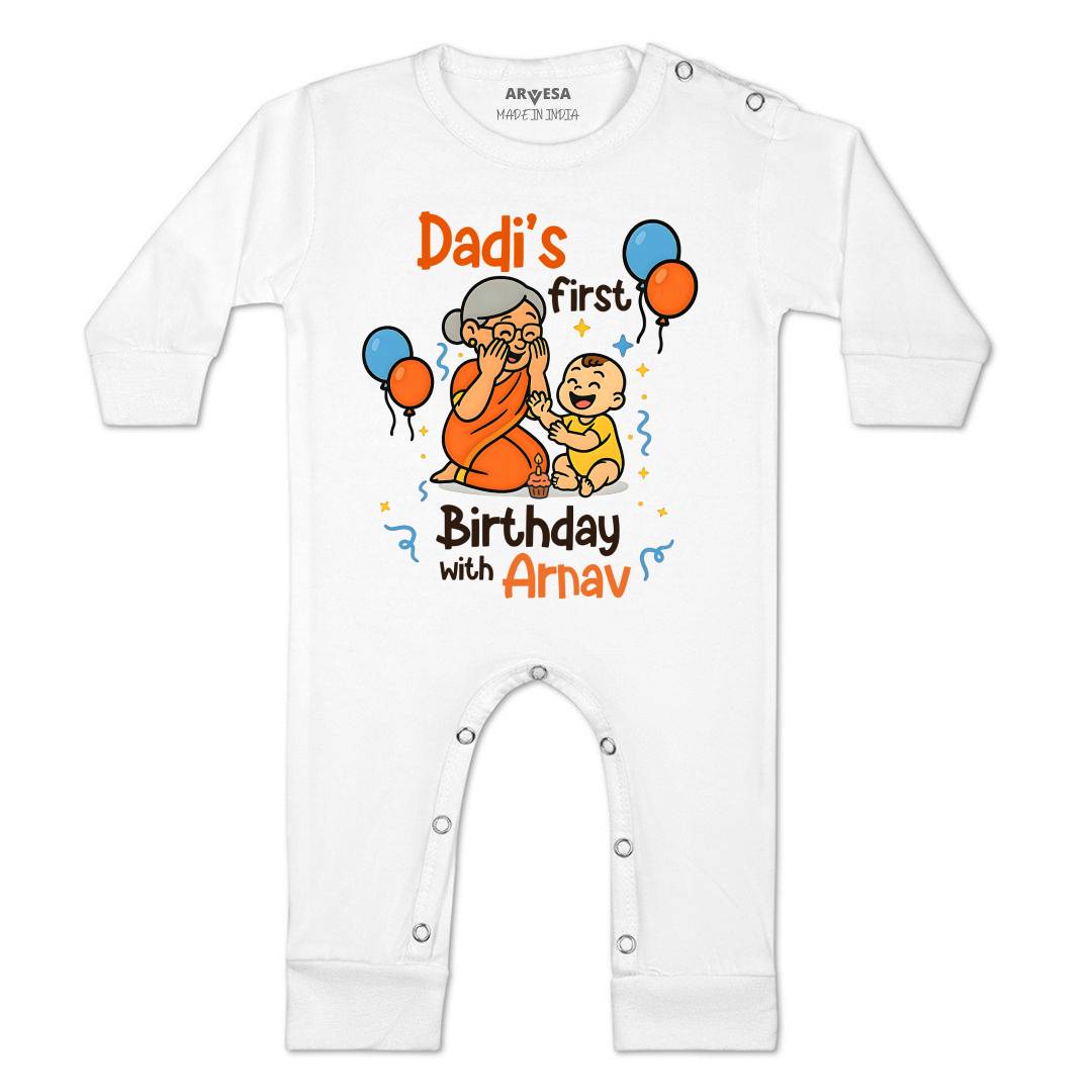 Arvesa Dadi First Birthday With Me Baby Boy & Girl Dress