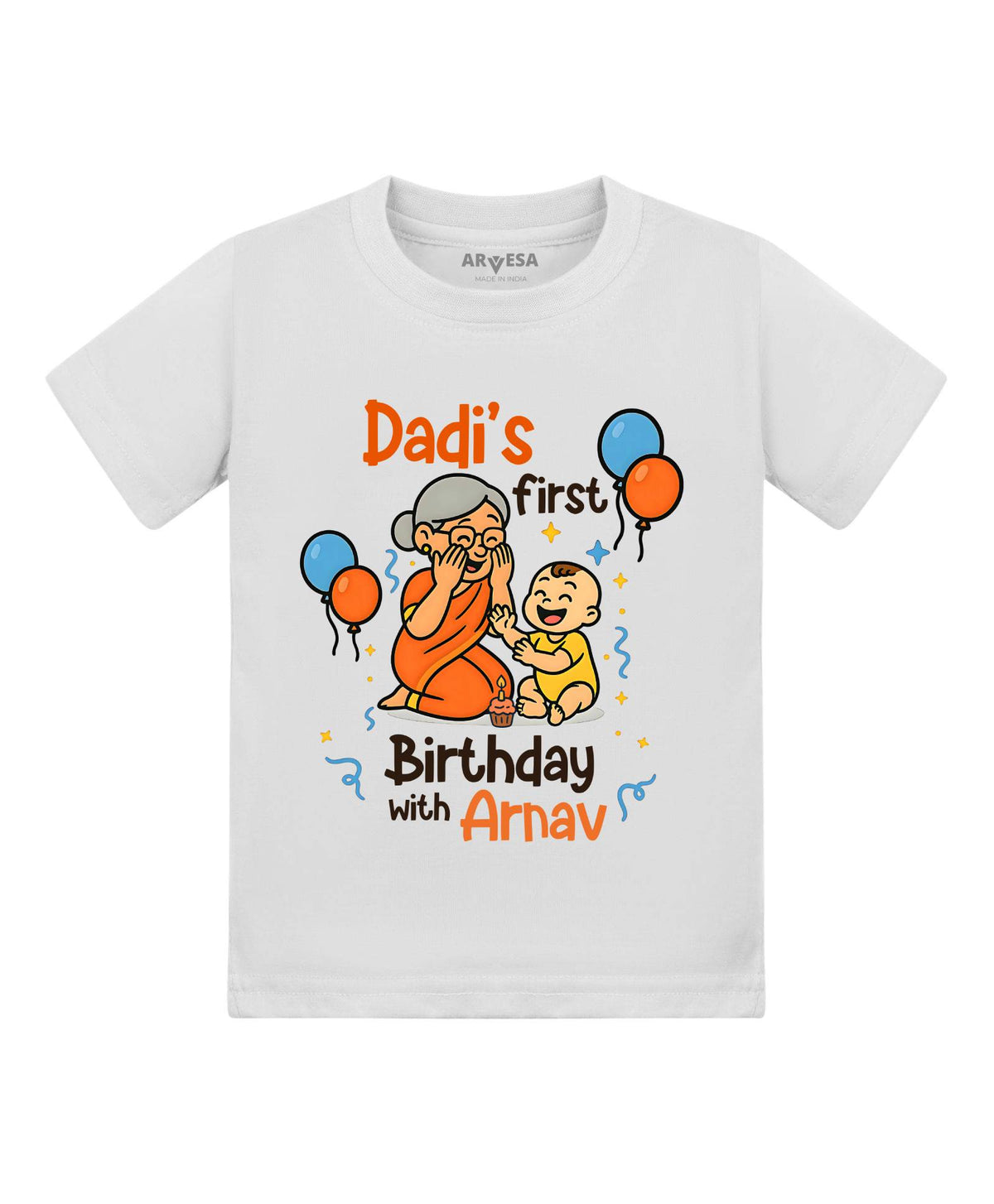Dadi First Birthday With Me Family Birthday - T-shirt