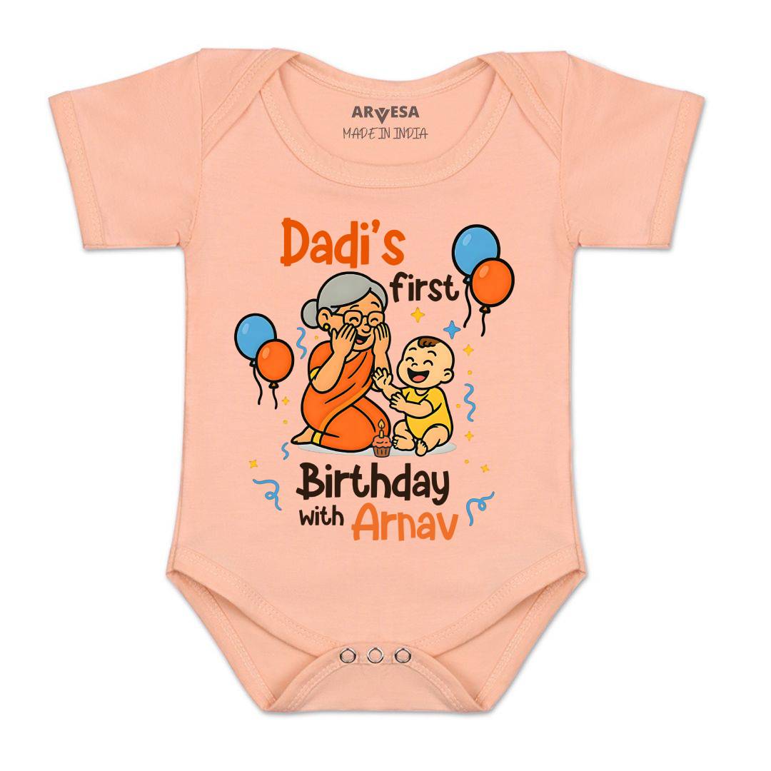 Arvesa Dadi First Birthday With Me Baby Boy & Girl Dress
