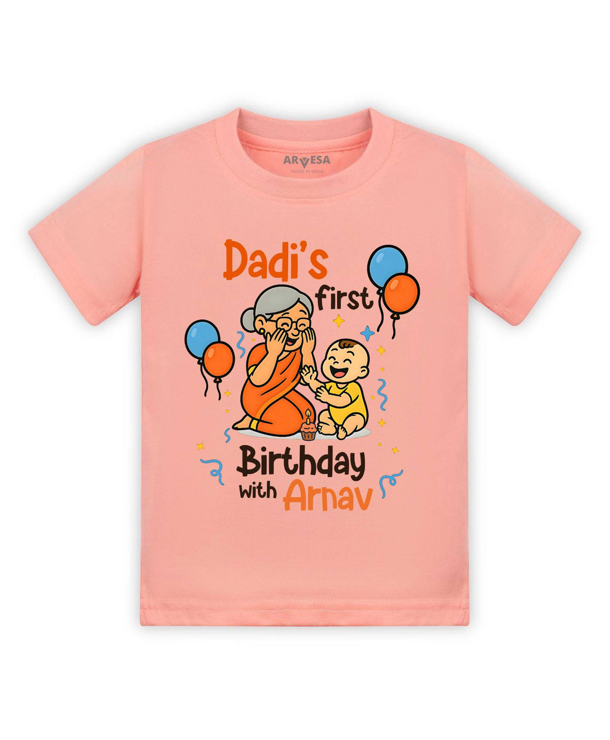 Dadi First Birthday With Me Family Birthday - T-shirt