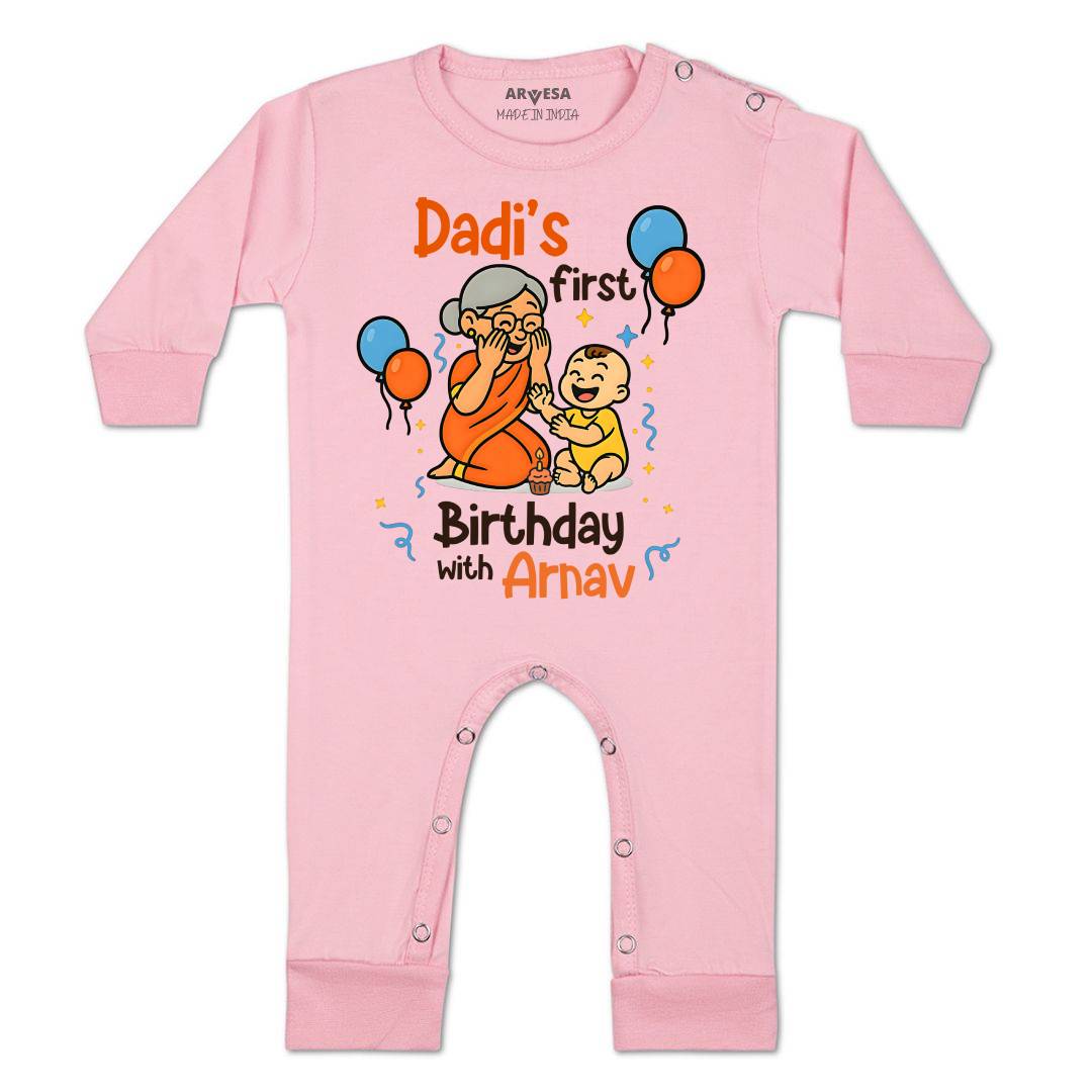 Arvesa Dadi First Birthday With Me Baby Boy & Girl Dress
