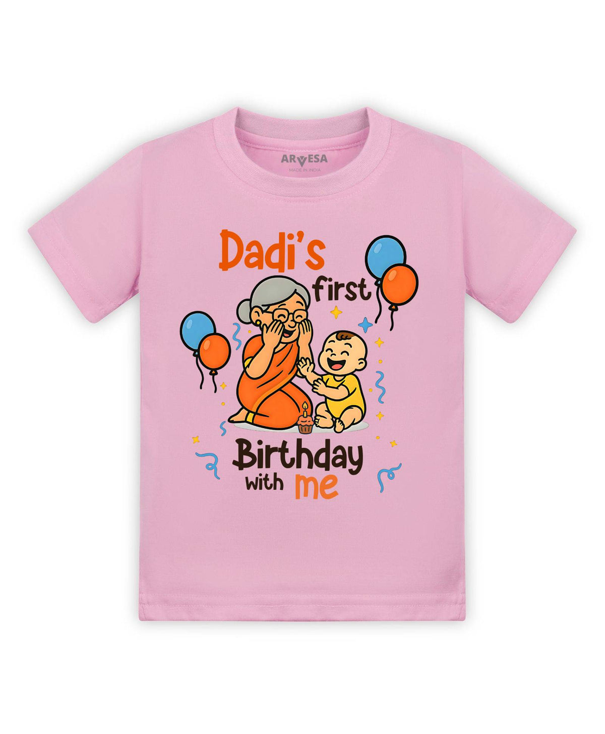 Dadi First Birthday With Me Family Birthday - T-shirt