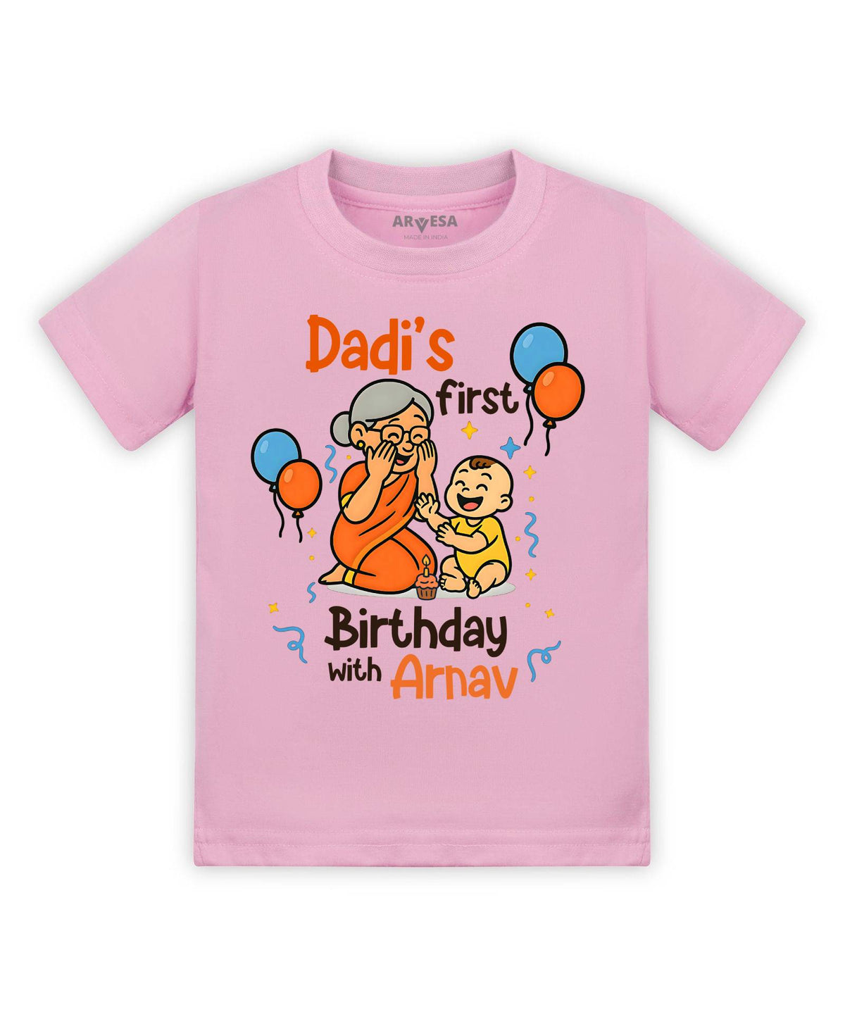 Dadi First Birthday With Me Family Birthday - T-shirt