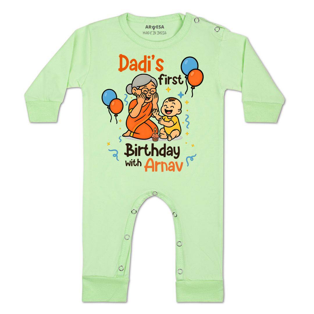 Arvesa Dadi First Birthday With Me Baby Boy & Girl Dress