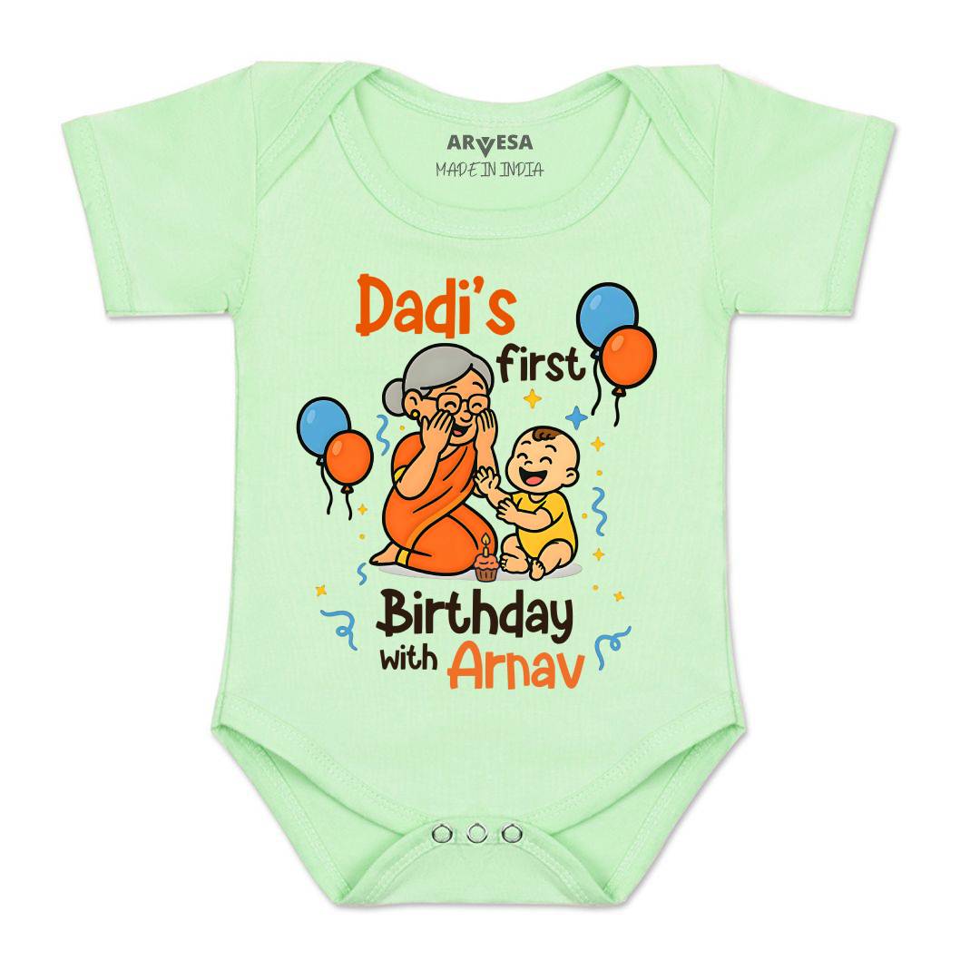 Arvesa Dadi First Birthday With Me Baby Boy & Girl Dress